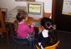 Children playing on computer